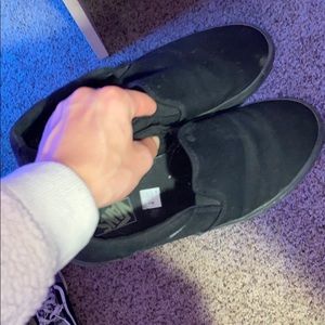 Black Slip-On Vans